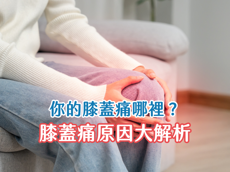 膝蓋痛怎麼辦？唯心運動醫療體系物理治療師圖解膝蓋前側痛、外側痛原因與復健改善指南